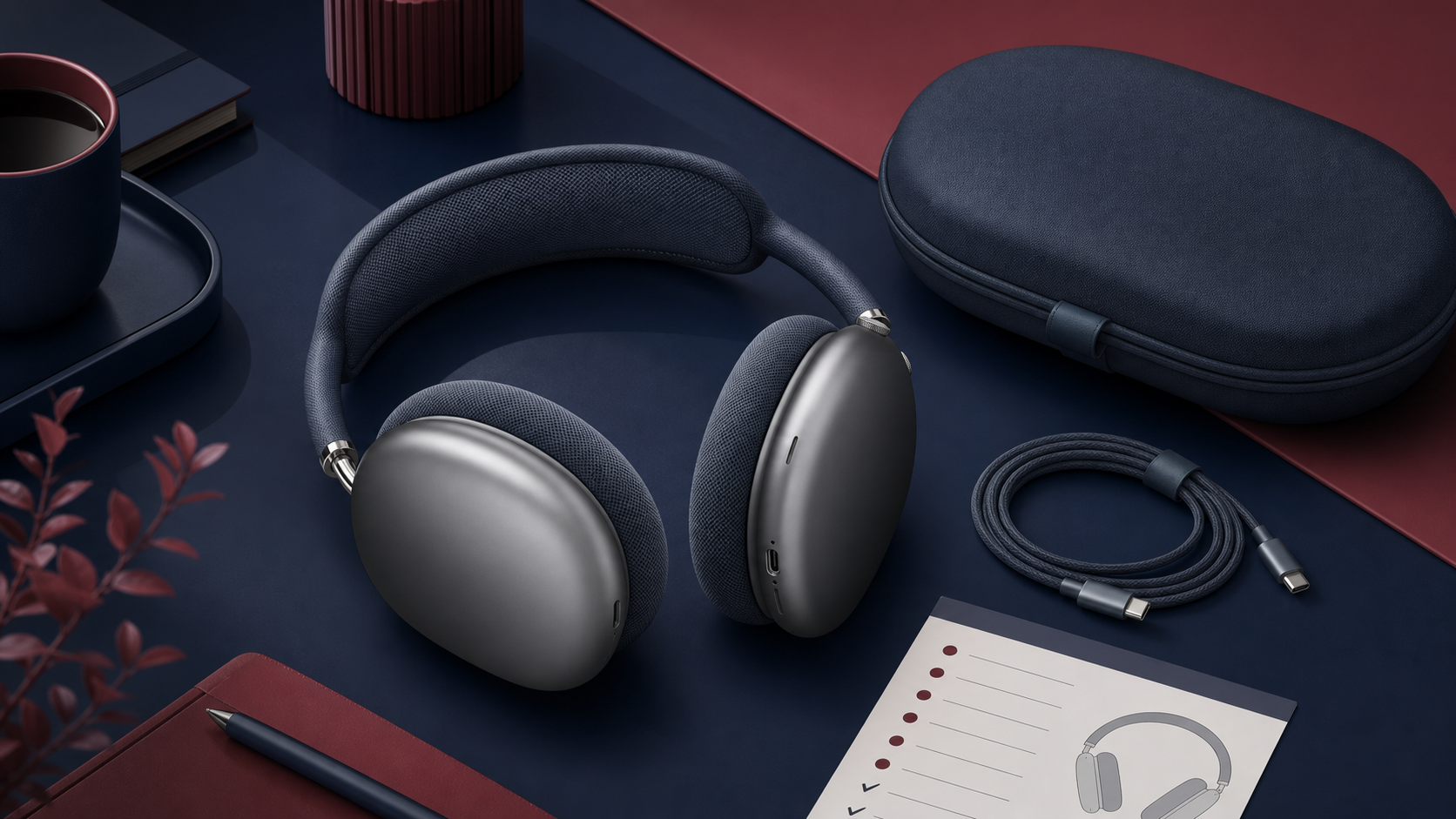 AirPods Max USB-Cモデルと付属品の買取査定イメージ