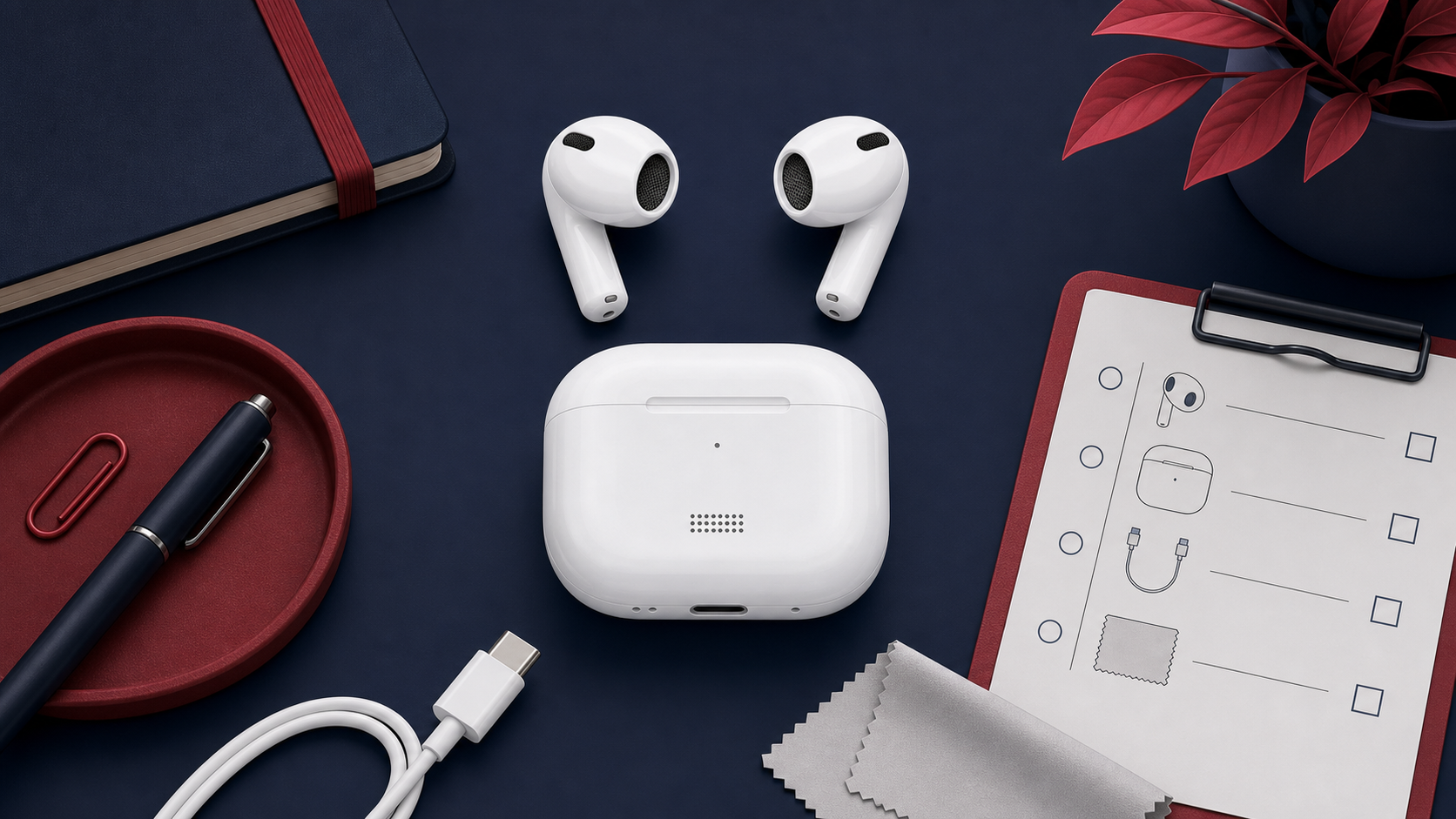 AirPods 4 ANC搭載モデルとUSB-C充電ケースの買取査定イメージ